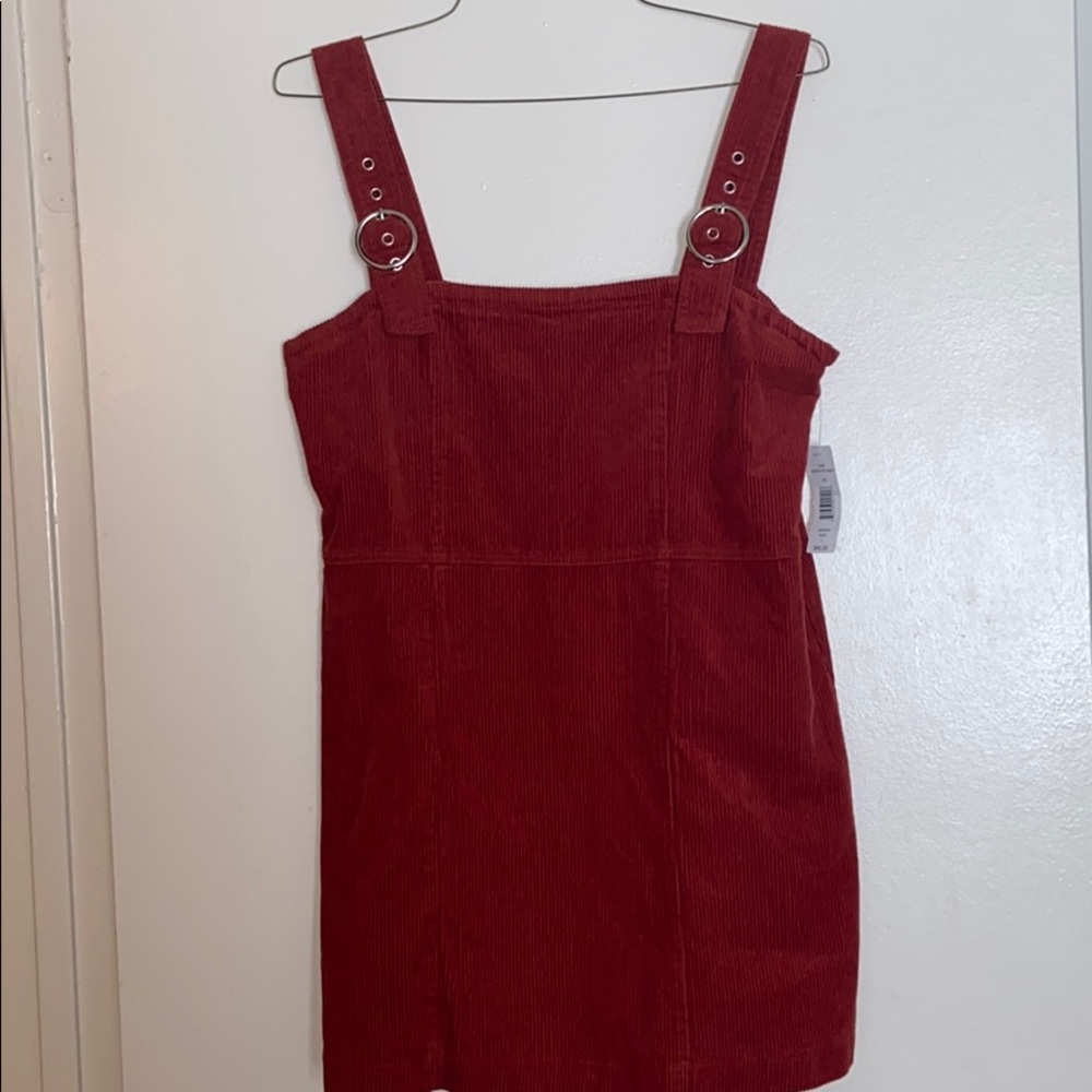 Corduroy halter over dress!